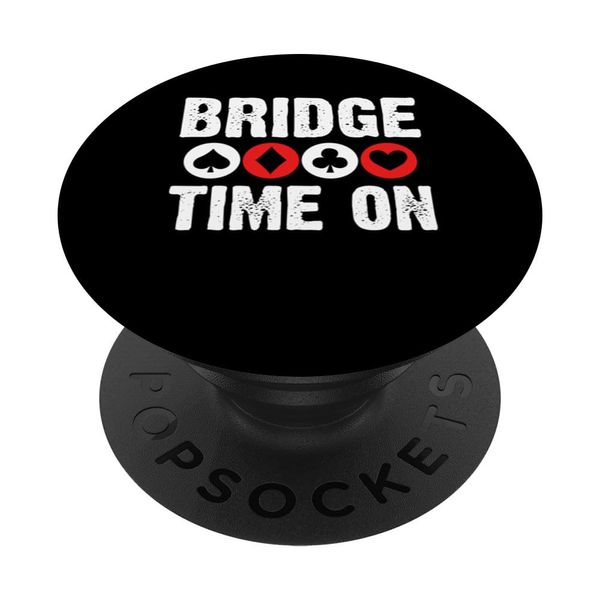 Bridge Time On Player Card Game PopSockets Adhesive PopGrip