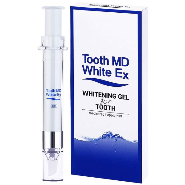 Medicated Tooth MD White EX Whitening Toothpaste, Dental Toothpaste, Gel, Bad Breath Prevention