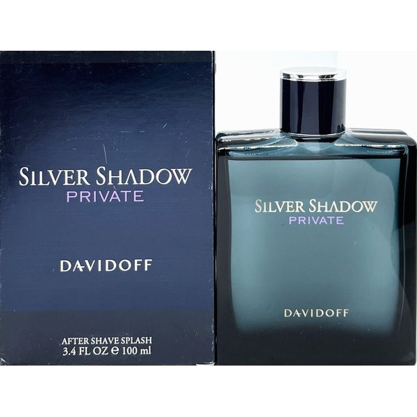 DAVIDOFF SILVER SHADOW PRIVATE AFTER SHAVE SPLASH FOR MEN 3.4 Oz / 100 ml NEW!!!