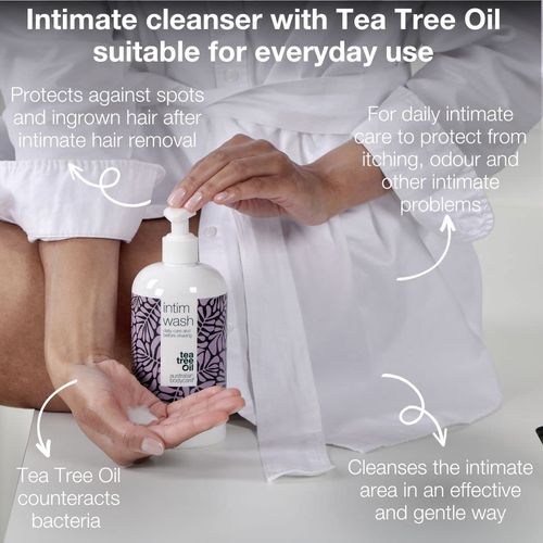 Australian Bodycare Intim Wash 500ml | Intimate Wash for Women & Men with Natural & Vegan Australian Tea Tree Oil for Feminine Hygiene & Shaving | Feminine Wash is Dermatologist Tested and pH-Balanced
