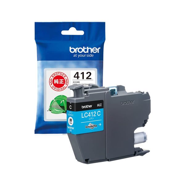 Brother Industrial Ink Cartridge Cyan LC412C Compatible Model Number: MFC-J7300CDW, MFC-J7100CDW, Other Small