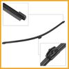 Partuto Rear Windshield Wiper Blade Arm Set 405mm 16 Inch Black Replacement