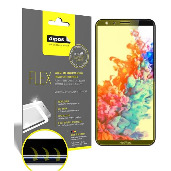 2x Screen Protector TP-Link Neffos C7 Lite Protective Film covers 100% dipos