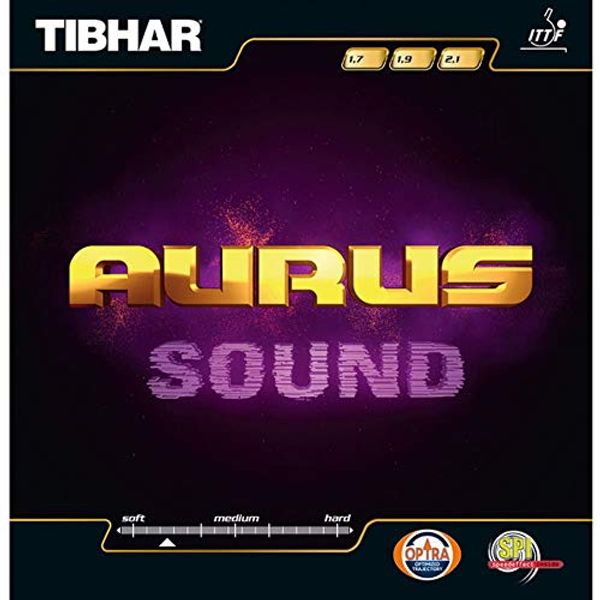 Tibhar AURUS SOUND TABLE TENNIS RUBBER (Black, 1.9mm)