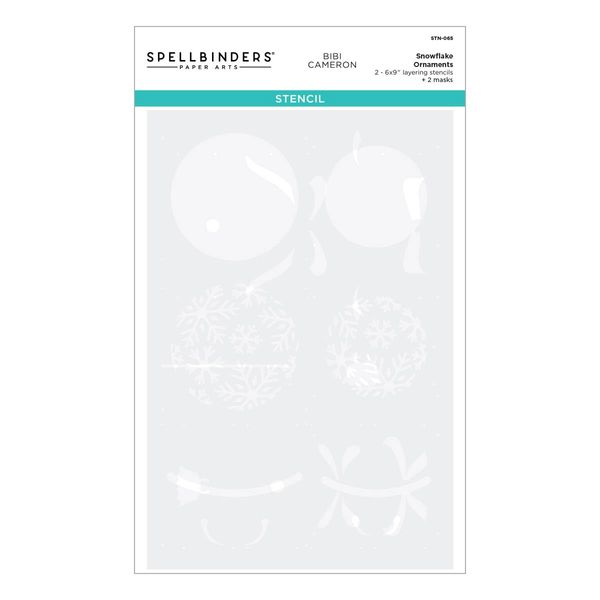 Spellbinders Snowflake Ornaments Stencil from The Bibi's Snowflakes Collection by Bibi Cameron