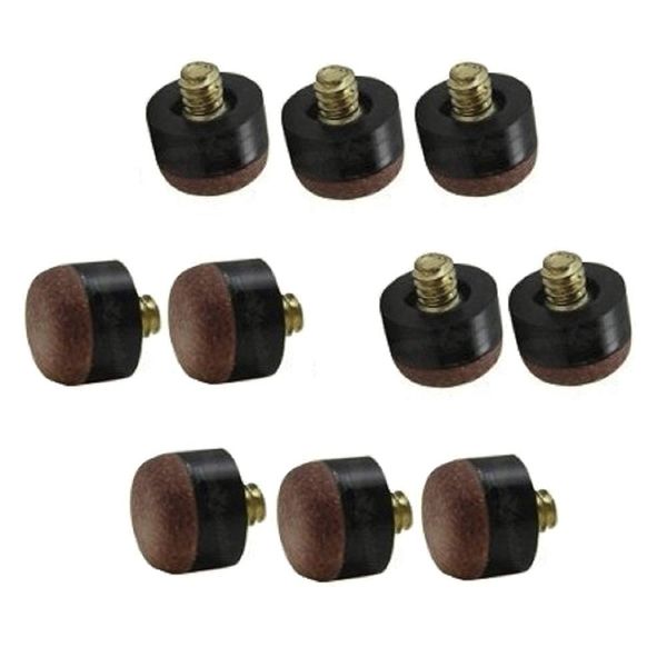 CUESOUL Screw-on Tips for Pool Cues- 13mm - Hard