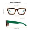 Cyxus 99% Oversized Blue Light Blocking Glasses Women Men Chunky Rectangle Chic Preppy Frame Computer 8143