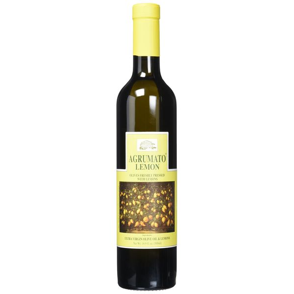 Agrumato Extra Virgin Olive Oil Pressed with Lemons, 16.9 Fluid Ounce