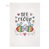 Rainbow Bee Proud LGBT Tea Towel Dish Cloth