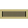 Polished Brass Plated Contemporary Floor Register 2"x12" NEW
