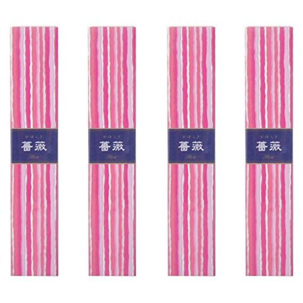 Set Item: Itchuragi Rose Sticks, 40 Sticks, 4 x Incense Sticks