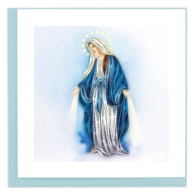 Quilling Card 3D Greeting Cards (Virgin Mary)