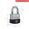 Yale - Y127B/55/129/1 Maximum Security 55mm Protector Laminated Padlock - Open Boron Shackle - 3 Keys