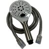 RV/Mobile Home Brushed Nickel Replacement Shower Head  ON/OFF Button W/ 60' Hose