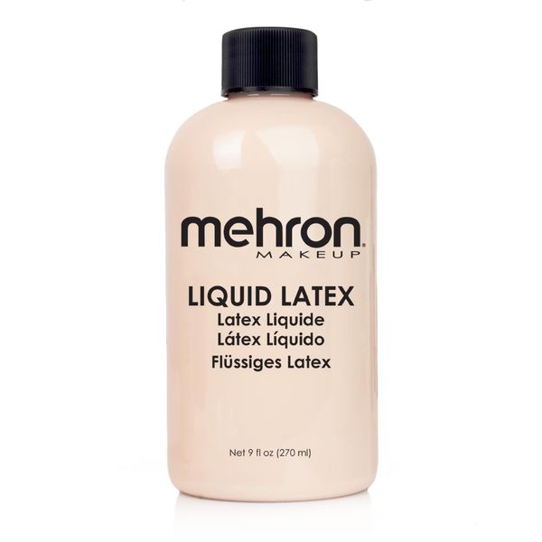 Mehron Makeup Liquid Latex for special effects| halloween| movies, Light Flesh - 9 ounce