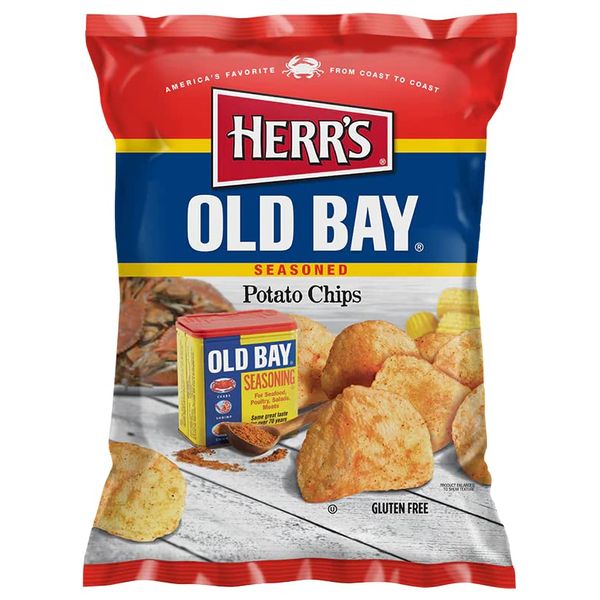 Herr's Old Bay Potato Chips- 7.5 oz. Bags (3 Bags)