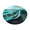 S Teal Beach Ocean Waves Sunset Lake Monogram Initial Letter PopSockets Swappable PopGrip