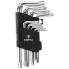 TOPEX 35D960 T10 - T50 CV Torx-Key Set (9-Piece)