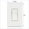 Leviton Amp Decora Weather-Resistant Single-Pole Switch, W5601-2W, 15, White