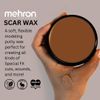 Mehron Make-up Scar Wax Special FX Modeling Putty | Malleable Soft Wax for Special FX | Scar Wax SFX Makeup for False Scars, Wounds, Cosplay & Halloween Effects (Medium)