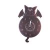 Nemesis Now Malpuss Tickin' Clock, Gothic Winged Cat Decor,