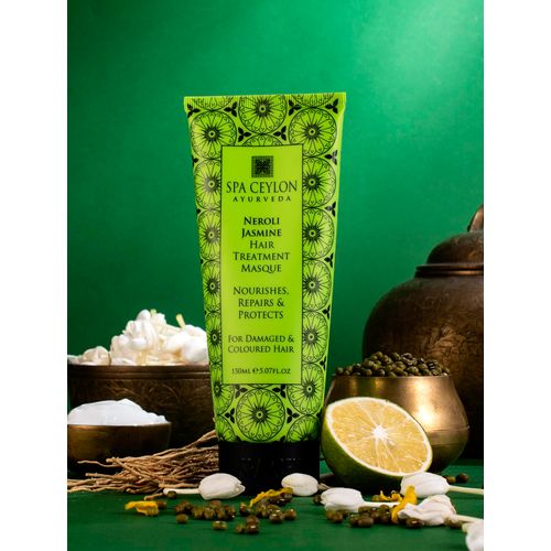 SPA CEYLON Neroli Jasmine Hair Treatment Masque | Deep Conditioning | Hair repair and Hydration | For damaged and colored Hair