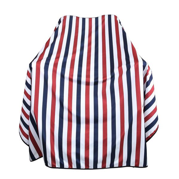 BARBER PRO Barber Cape, Hair Cutting Cape with Snap Closure, Professional Salon Polyeaster Cape Barber Hairdressing Cape Waterproof Adjustable Snap for Hairstylists 50 x 60 inches (Multicolor Stripes)