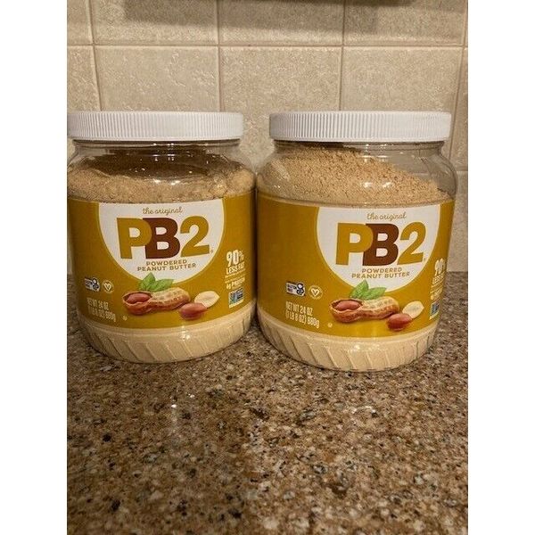 TWO EXTRA-LARGE  24 oz tubs, PB2 Powdered Peanut Butter, Keto Diet, Gluten Free!