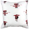 College Covers Single Decorative Pillow Pillow, Square, Texas Tech Red Raiders White