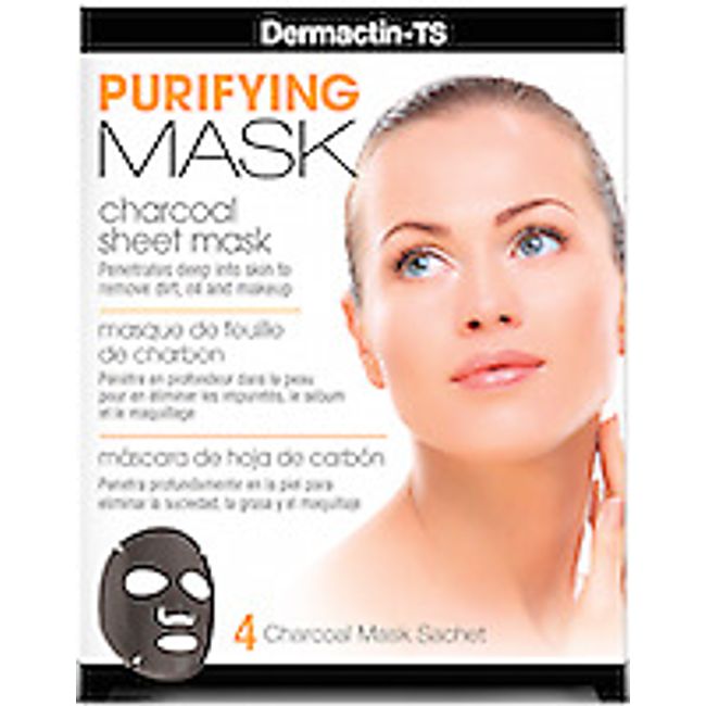 Dermactin-TS Pore Refining Charcoal Sheet Mask 4-Count