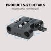 NICEYRIG Multipurpose Camera Base Plate with 15mm Rod Rail Clamp for DSLR Rig Support System