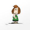 CafePress Peppermint Patty Small Die Cut Sticker, 3"x4" Clear