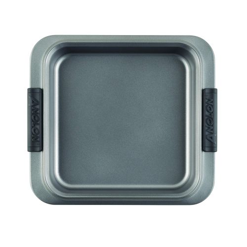 Anolon Advanced Nonstick Baking Pan / Nonstick Cake Pan, Square - 9 Inch, Gray