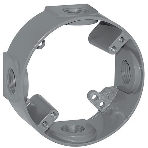 Sigma Electric, Gray Sigma Engineered Solutions, 14236 1/2-Inch 4 Hole Round Weatherproof Extension Ring, No Color