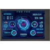 Flylin AIDA64 PC Temperature Display Screen, Type-C Sub Screen CPU Hardware Temperature Monitor, 3.5in IPS USB Mini Screen for Computer Case