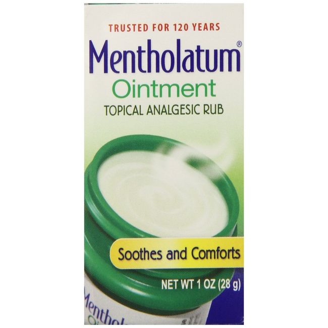 Mentholatum Ointment/Topical Analgesic/Aromatic Vapors, 1 Ounce Each