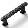 SORWDUREM 5 Pack 3 Inch(76mm) Black Cabinet Pulls Drawer Pulls Kitchen Hardware Cupboard Kitchen Hardware Cabinet Handles