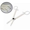 KingWei Piercing clamps set,20pcs disposable Plastic Piercing Clamps including 10pcs Slotted Piercing Round Forceps and 10pcs Slotted Piercing Triangle Forceps Ear Nose Piercing Tools Tattoo Supplies