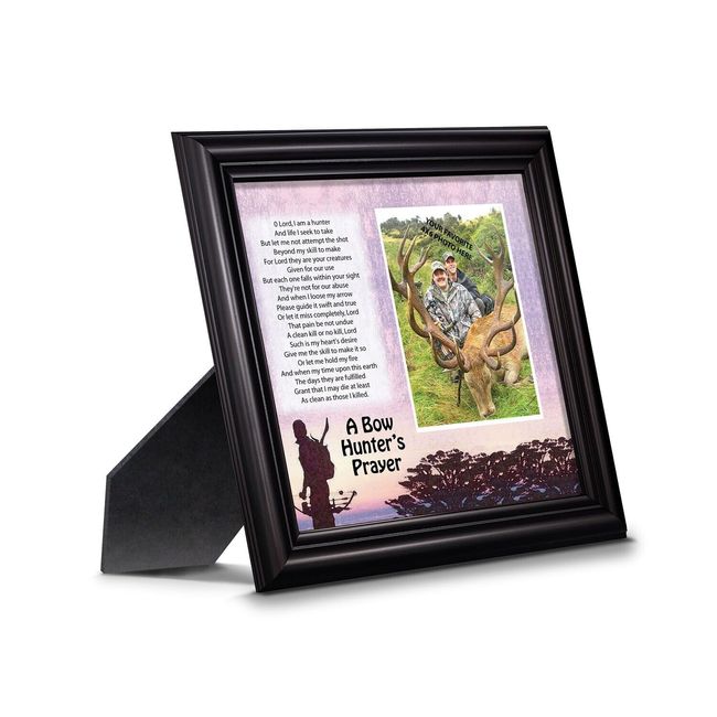 Bow Hunter Prayer, Deer, Archery Hunting Gift Picture Frame