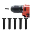 Create idea 10PCS M5x22mm Drill Bit Chuck Left Hand Fixed Threaded Screw Drill Bit Chuck Handle Adapter Bolt Locking Screw for Electric Drill Black