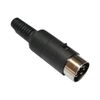 DIN Plug 7-Pin Male Black (0335)