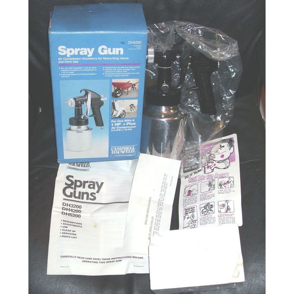 Campbell-Hausfeld DH5200 Heavy Duty Paint Spray Gun (NIB) Opened for Photographs