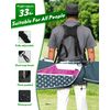 Golf Bag Strap Replacement Comfort Double Shoulder Adjustable Strap Padded Golf Carrying Bag Strap (Black Updated Quick Release)