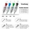 Yuelong 60PCS Assorted Needles Round Liner 3RL 5RL 7RL 9RL 11RL 14RL for Artist