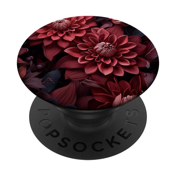 Burgundy Flower PopSockets with Interchangeable PopGrip