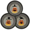 CWI Halloween Decor - Boo Eeks Yikes Candy Corn Plates  3pc Set