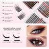 DIY Lash Extension Kit - D Curl Individual Lashes with Bond & Seal, Remover