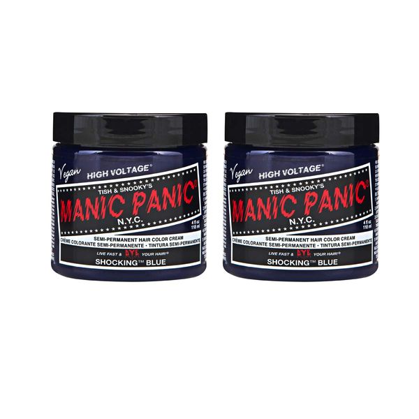 X2 Manic Panic High Voltage Classic Hair Dye (Shocking Blue)