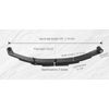 Trailer Leaf Spring 4 Leaf Double Eye 1750Lbs Cap For 3500Lbs Axle -Set 2