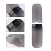 Yeeco Toothbrush Case 2 Packs, Transparent Black Toothbrush Travel Case, Plastic Toothbrush Holder Travel, 7.9”×2.1”×1.2” Portable Toothbrush Case for Traveling